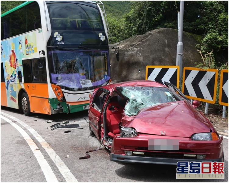 Civic石澳道試車越線狂撼巴士叔叔死亡姪兒受傷 星島日報