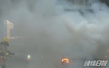 西環干諾道西火燒車有可疑