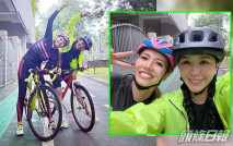 撇甩仔女約「蜘蛛女」踩單車 官恩娜跳脫擺Po勁開心
