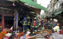 台灣市場清晨起火 住戶赤腳倉皇逃生14人傷
