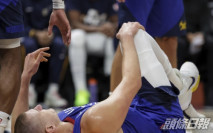 NBA|隊友不濟 約基治傷出金塊見負