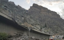 美西部山泥傾瀉堵塞公路 108人被困一夜脫困