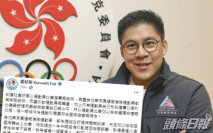 【Kelly Online】霍啟剛fb發帖:冀港人全心全意支持港隊運動員