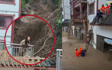 貴州暴雨｜雷山山洪衝入居民樓 女住戶受困陽台嗌救命