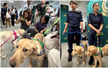 海關搜查犬BB命名大賽頒獎典禮  得獎者：希望佢哋成為海關得力助手