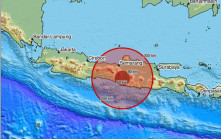 印尼東爪哇省附近海域發生6級地震