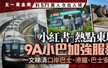 五一黃金周︱5.3陸路出境高峰 去東壩9A小巴一連5日加強服務 一文睇清各交通工具班次及優惠