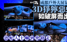 太逼真︱成都春熙路3D惡蛇嚇窒途人  「有人不敢走近」︱有片