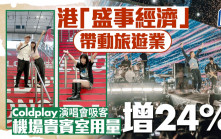 港「盛事經濟」帶動旅遊業 Coldplay演唱會吸客 機場貴賓室用量增24%