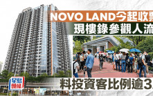 NOVO LAND今起收票快加推 現樓錄參觀人流 下周首輪銷售 料投資客比例逾3成