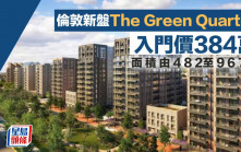 倫敦新盤The Green Quarter 入門價384萬 面積由482至967呎