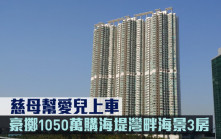 二手趣聞｜慈母幫愛兒上車 豪擲1050萬購海堤灣畔海景3房