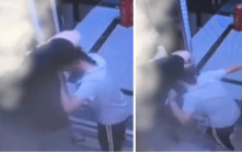 湖南11歲女孩獨自搭升降機  遭陌生醉酒男暴力扯髮拖拽｜有片