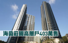 新盤成交｜海茵莊園高層戶403萬售