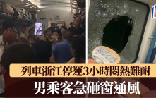 浙江列車停運3小時  男乘客難耐悶熱砸窗通風「一身蟻」｜有片