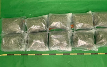 海關機場揭寄艙行李藏$220萬大麻花 拘泰國來港男子