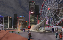 中環摩天輪前擬建遊客廣場展示巨型船錨  有望成新景點料明年底竣工