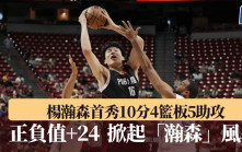 NBA│楊瀚森首秀10分4籃板5助攻正負值+24 出色表現掀起「瀚森」風暴(有精華片段)