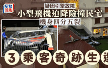 空難奇蹟︱小飛機巴黎迫降險撞民宅  機身散晒3名乘客全生還