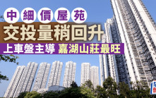拆息下降 買家加快入市 中細價屋苑交投量稍回升 上車盤主導 嘉湖山莊最旺