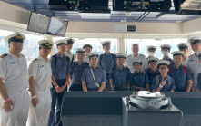 70海事青年隊員參觀「海洋光譜號」  梁宏正冀同學把握機會與各國船員交流
