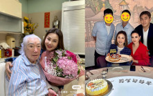 名媛謝玲玲66歲生日兩子「孖仔裝」型爆現身  巨型立體賀壽菜式勁吸睛