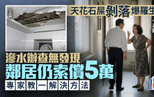 天花石屎剝落爆羅生門 滲水辦查無發現 鄰居仍索償5萬 專家教一解決方法