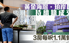 黃金海灣．珀岸持續錄成交 3房每呎1.1萬沽
