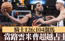 NBA季後賽│當路雲米曹超越占士 領騎士作客擊敗溜馬場數追成1:2