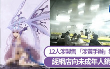 「可除衫美少女手辦」遭認定淫穢物品  12人涉製售獲刑