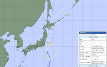 遊日注意 | 颱風百合逼近關東和北部 可能登陸北海道