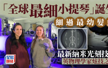 物理學家製作「全球最細小提琴」 35x13微米大小 細過頭髮