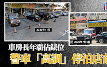 荃灣錶位爭執│網民踢爆車房長年「私有化」錶位  警車今日高調停泊店前