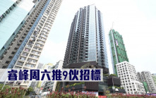 熱辣新盤放送｜睿峰周六推9伙招標