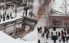 湖北超市屋顶被积雪压垮  砸死女收银员