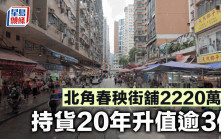 北角春秧街舖2220萬售 持貨20年升值逾3倍