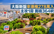 大阪新盤來港推278萬入場 主攻1房 面積364呎起