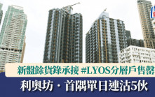 利奧坊．首隅單日連沽5伙 #LYOS分層戶售罄