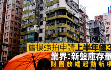 舊樓強拍申請上半年僅3宗 業界：新盤庫存量多 財團放緩起動新項目