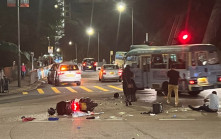 秀茂坪私家車猛撼電單車 南亞鐵騎士送院救治
