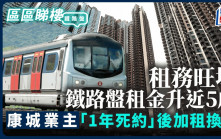 租務旺場 鐵路盤租金升近5成 康城業主「1年死約」後加租兩成換客｜區區睇樓 