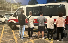 警大埔搗破非法賭檔拘捕4人 檢電動麻雀枱、兩副麻雀及310元賭款