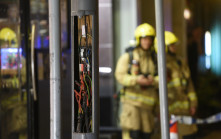 西環網紅cafe旁燈柱裝置彈出傷人  路政署調查疑不明氣體造成