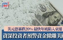 華爾街資深投資者預警：資金撤離美國 美元恐暴跌20% 最快年底陷入衰退