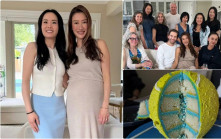 謝婷婷挺巨肚舉行Baby shower  疑陀男B湊成好字