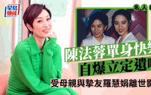 名人雜誌丨陳法蓉單身快樂自爆立定遺囑  受母親與摯友羅慧娟離世影響