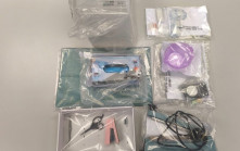 警大圍美林邨掃毒拘2男女 檢63萬元霹靂可卡因及「冰」毒