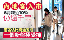 內地客5月入市跌近10%仍逾千宗 兩區佔比高逾五成 一個新盤極受捧