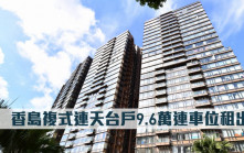 豪宅租賃｜香島複式連天台戶9.6萬連車位租出