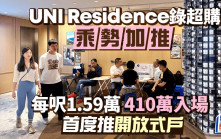 UNI Residence錄超購乘勢加推 每呎1.59萬 410萬入場